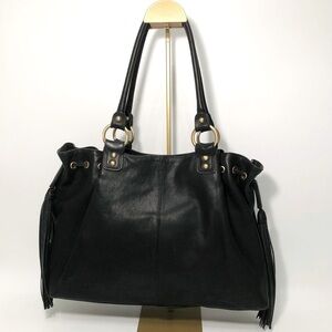Bloomingdale's Large Black Hobo Bag